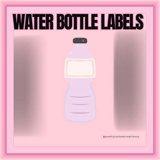 Water Bottle Labels